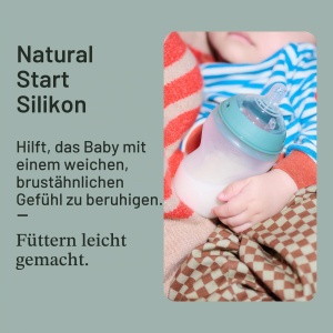 Sticla pentru bebelusi Tommee Tippee Natural Start, 260ml, 2 bucati, silicon, anti-colici - Img 2