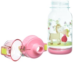 Sticla pentru copii HABA Vicki Pirli 304485 400ml Roz BPA Free Rezistenta la scurgeri - Img 3