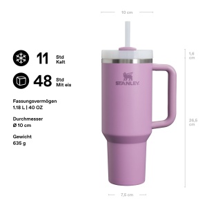 Sticla termica Stanley Quencher H2.0, 1.2L, inox reciclat, mov - Img 2