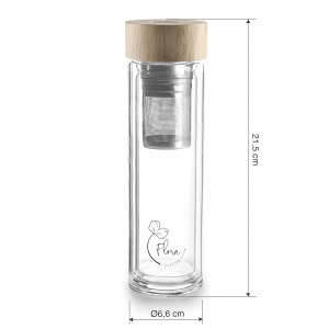 Sticla Termo Flora Lacor 62534, Borosilikat, 350 ml, BPA-free - Img 2