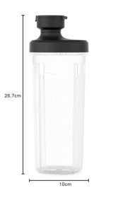 Sticla Vakuum AEG ATVS1, 600 ml, BPA-free, transparenta - Img 6