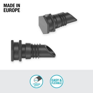 Stopper pentru sistem de irigare Gardena Micro-Drip 4,6 mm, reutilizabil, set 10 bucati - Img 2