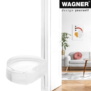 Stopper pentru usi WAGNER CLEAR, transparent, autoadeziv, 45 x 39 x 16 mm - Img 3