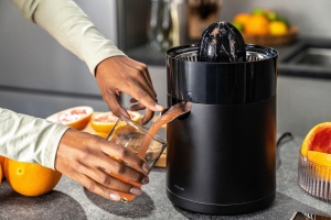 Storcator electric de citrice ZWILLING ENFINIGY cu putere mare de suc, 2 conuri de presare, filtru reglabil pentru pulpa, 85 wati, negru - Img 4