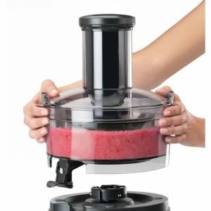Storcator nutribullet, Storcator rece, Extractor de fructe si legume, Storcator de fructe, Utilizare zilnica, Usor de curatat, Recipient pentru pulpa de 1,5 L, NBJ100G, Negru - Img 6