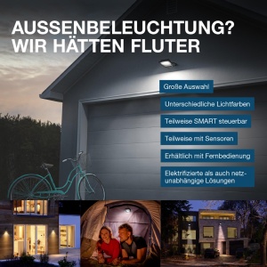 Straler LED Osram SMART cu Camera HD, 2000 Lumen, IP44 - Img 5