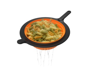 Strecuratoare Fiskars Functional Form 1027304 pliabila plasticsilicon negru-portocaliu - Img 4