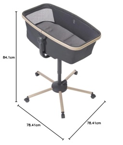 Stubenwagen Maxi-Cosi Alba 3-in-1, 0-3 ani, 15 kg, Culoare Beyond Graphite - Img 11