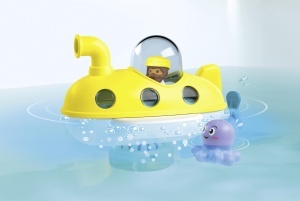 Submarin PLAYMOBIL JUNIOR cu Kapitan si Krake, 3 tablete colorate, sigur pentru copii - Img 3