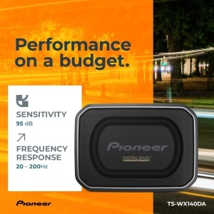 Subwoofer activ Pioneer TS-WX140DA, 170 W putere maxima, 20 x 13 cm, negru - Img 5