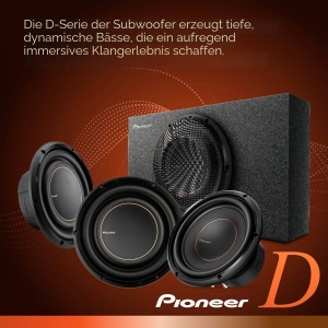 Subwoofer auto Pioneer TS-D10D2, 10 inch, 600W, 2 Ohm - Img 2
