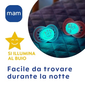 Sucea de noapte MAM Original, 2 bucati, din silicon SkinSoft, roz, 16 luni - Img 4