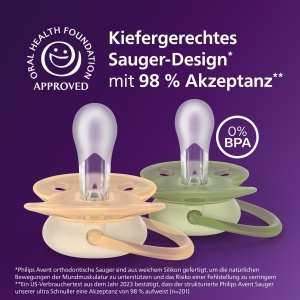 Sucea pentru bebelusi Philips Avent ultra soft, 0-6 luni, BPA-free, 4 bucati - Img 3