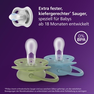 Sucea pentru bebelusi Philips Avent ultra soft, 4 buc, BPA-free, design ergonomic - Img 3