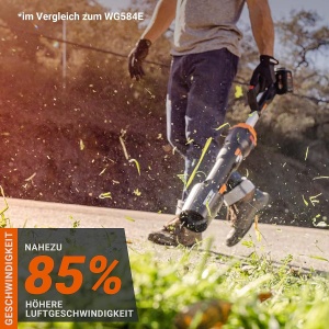 Suflanta de frunze Worx Nitro WG585E.9 - motor fara perii, 266 kmh, 3 viteze - Img 4