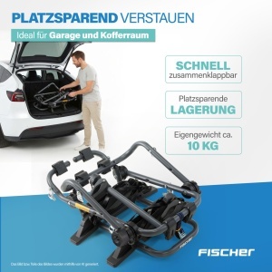 Suport biciclete FISCHER Heck pentru 2 biciclete, capacitate 45 kg, din otel - Img 6