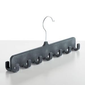 Suport curele Rayen Capacitate 14 curele Culoare gri inchis Dimensiuni 31.5x1.4x4.5 cm - Img 2