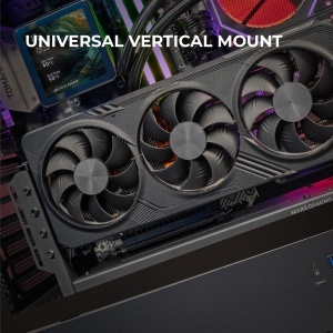 Suport GPU Vertical Mars Gaming MCA-GCV, Compatibil cu 3 Sloturi, Negru - Img 2