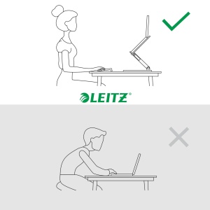 Suport Laptop Ergonomic Leitz Ergo 64240089, 6 Inaltimi, Plastic Recycabil, Gri - Img 8