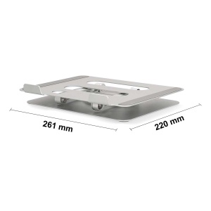 Suport Laptop NEDIS 360 Rotativ, Design Pliabil, Constructie Din Otel - Img 3