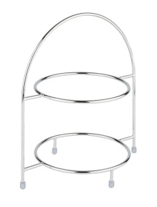 Suport metalic pentru platouri APS 33219, 2 platouri, 29 x 19,5 x 30 cm