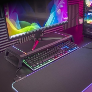 Suport Monitor Mars Gaming MGS-ONE, RGB Chroma, Ajustabil, USB 2.0 - Img 6