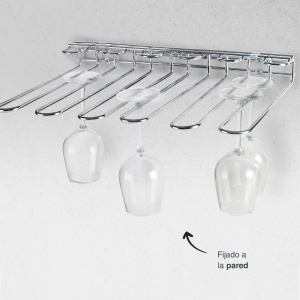Suport pahare Lacor 62268 inox montare perete sau tavan capacitate 20 pahare - Img 5