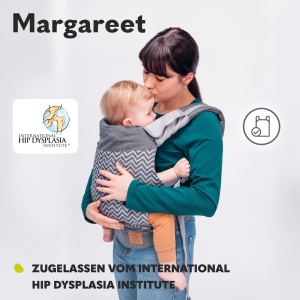Suport pentru copii LIONELO Margareet, 3 pozitii de transport, pozitia corecta a bebelusului, gluga retractabila, protectie dubla, materiale prietenoase cu pielea, curea, certificat TUV - Img 3