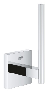 Suport pentru hartie igienica GROHE Start Cube, metal, crom, montare fara gauri