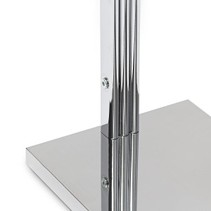 Suport pentru prosoape Relaxdays, inox, 3 stange, 86x50x20 cm - Img 5