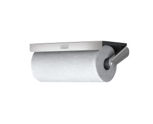 Suport pentru prosop de bucatarie Joseph Joseph RollGrip montare sub dulap Graphite design compact