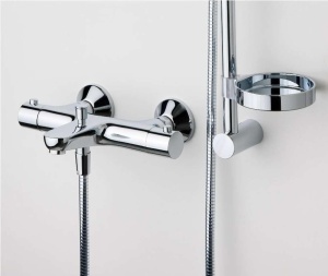 Suport pentru sapun hansgrohe CasettaC, crom, pentru dusuri cu diametru de 22 mm - Img 3
