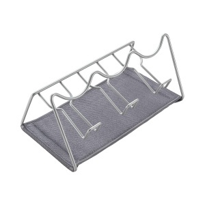 Suport pentru sticle Metaltex Sodatex 3, pentru 3 sticle, gri, cu suport pentru capac - Img 1