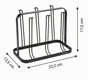 Suport pentru Sticle si Cani Tescoma, Metal, Compact, 12.5 x 22.2 cm - Img 4