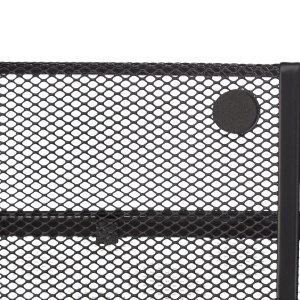 Suport reviste Relaxdays, metal, 4 compartimente, 60x30x22 cm, negru - Img 8