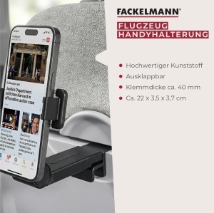 Suport Smartphone Fackelmann Compact, pentru 4,7-6,9 inch, din plastic robust - Img 2