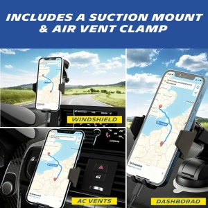 Suport Smartphone MICHELIN cu incarcare wireless, 15W, 360 rotatie - Img 4