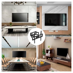 Suport TV cu montare pe perete GRIFEMA GB1006-4 pentru 26-65 inchi, suport TV universal extensibil rabatabil si inclinabil pentru plat si curbat, pana la 35 kg, max. VESA 400 x 400 mm - Img 6