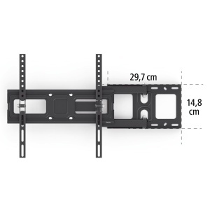 Suport TV Hama, negru, pentru televizoare 32-65 inch, inclinabil si rotativ, 35 kg - Img 8