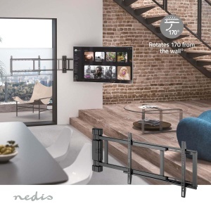 Suport TV motorizat Nedis TVWM5860BK, 32-75 inch, negru, capacitate 50 kg - Img 5