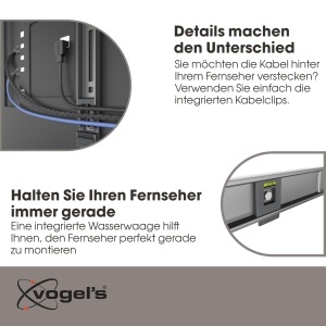 Suport TV Vogels Elite TVM 5405 pentru televizoare 32-77 inch, 75 kg, VESA 400x400 - Img 6