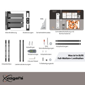 Suport TV Vogels Elite TVM 5645, pentru televizoare de 40-77 inch, 45 kg, rotire 180 - Img 6
