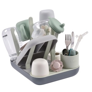 Suport uscare biberoane BEABA modular compact 6 biberoane SageMineral - Img 3