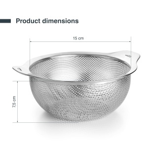 Suprafata de scurgere inox Lacor 62731, 15 cm, cu manere, multifunctionala - Img 2