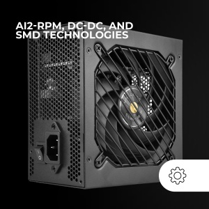Sursa de alimentare ATX Mars Gaming MPB550SI, 550W, 80Plus Bronze, Negru - Img 3