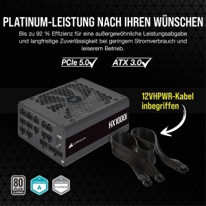 Sursa de alimentare Corsair HX1000i, 1000W, modulara, 80 Plus Platinum, negru - Img 4