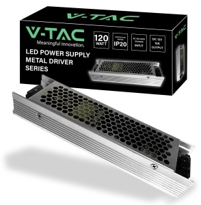 Sursa de alimentare V-TAC 120W, 12V, 10A, metalica, ultratina
