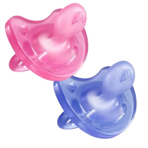 Suzeta Chicco Physio Soft, 100% silicon, 2 bucati, roz/violet, 16-36 luni (pachet de 2) - Img 4