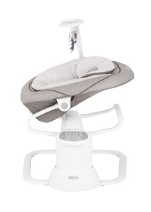 Suzeta Graco All Ways(tm) 2 in 1, leagan electric pentru bebelusi si balansoar portabil, de la nastere pana la aproximativ 9 luni (9 kg), cu vibratii si viteza de leagan reglabila, Little Adventures - Img 6
