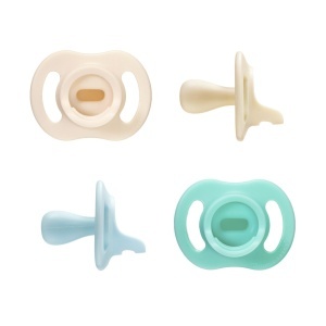 Suzeta Tommee Tippee Ultraleichter StayPut 0-6 luni Set 4 buc Design din silicon